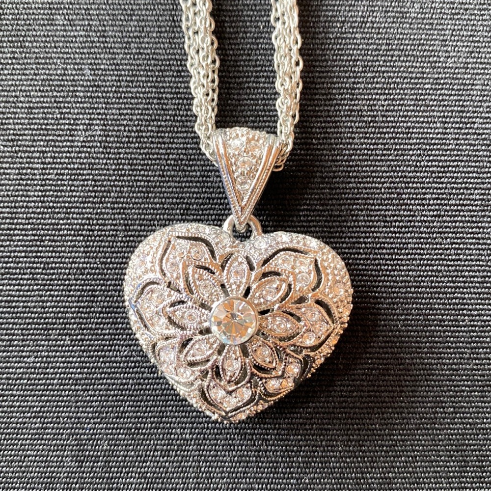 Large beautiful heart with crystals